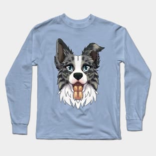 Blue Merle Border Collie Long Sleeve T-Shirt